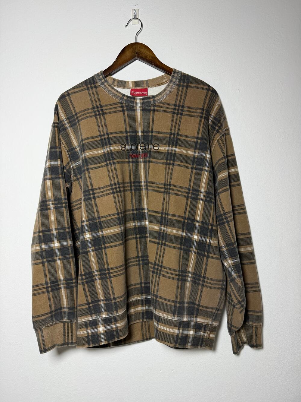 Supreme Plaid Crewneck